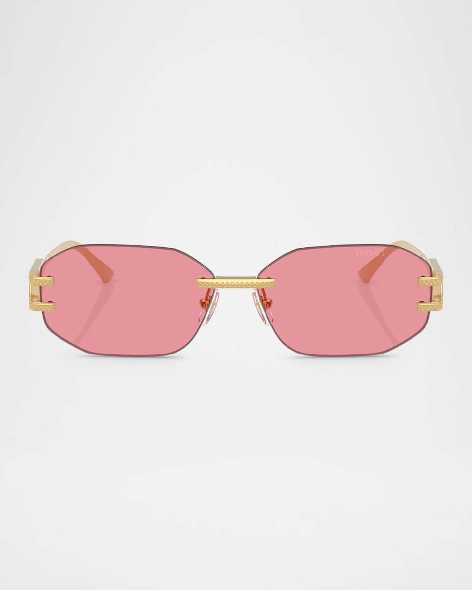 VE2274 Oval Metal Sunglasses